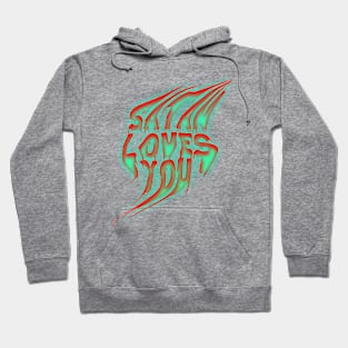 satan loves you melted Hoodie